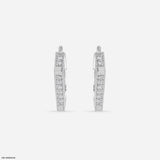 Verve V Lab Diamond Hoop 925 Sterling Silver