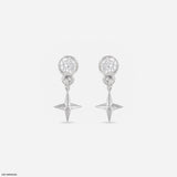Shimmer Drops Lab Diamond Earrings 925 Sterling Silver