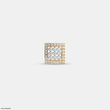 Vertex Diamond Mens Stud Earring Platinum 950