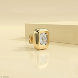 Portal Diamond Mens Stud Earring Platinum 950