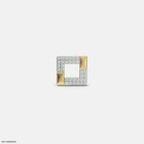 Cohesion Diamond Mens Stud Earring Platinum 950