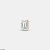 Essential Emerald Mens Stud Earring Platinum 950