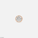 Exclusive Solitaire Diamond Mens Studs Earrings 9K Rose Gold