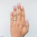 0.50 Carat Solitaire Jamie Ring 18K White Gold