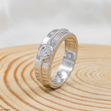0.50 Carat Solitaire Jamie Ring 18K White Gold