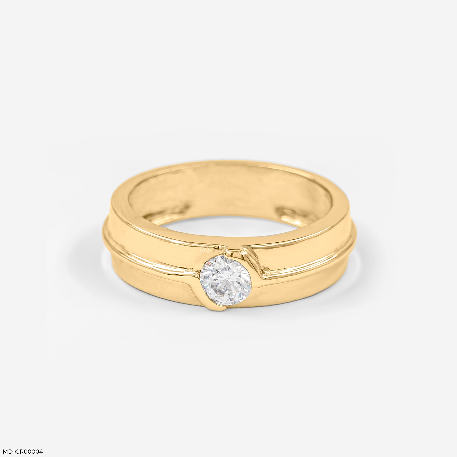 0.50 Carat Solitaire Jamie Ring 18K White Gold