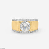 2.5 Carat Solitaire Gent's Ring 9K Rose Gold