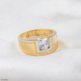 1 Carat Solitaire Men's Ring 9K Yellow Gold