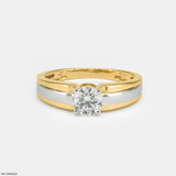 0.75 Carat Solitaire Alpine Men's Ring Platinum 950