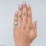 2 Carat Classic Solitaire Men's Ring Platinum 950