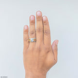 2 Carat Classic Solitaire Men's Ring 14K White Gold