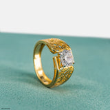 1.75 Carat Round Soliataire Vintage Men's Ring 14K Yellow Gold