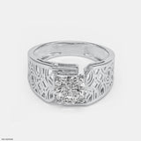 1.75 Carat Round Soliataire Vintage Men's Ring 14K Yellow Gold