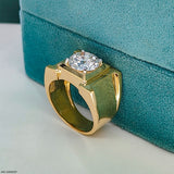 Bezel-Style Solitaire Ring 14K White Gold