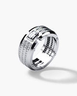 Diamond Fortress Men's Rings Platinum 950