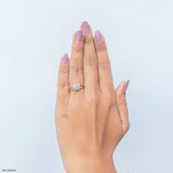 1 Carat Aurora Solitaire Lab Diamond Ring 18K Yellow Gold