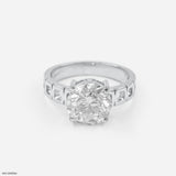 5 Carat Solitaire Eternal Engrave Gent's Ring 14K White Gold