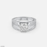 2 Carat Solitaire Sentinel Gent's Ring 14K Rose Gold