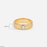 Brilliance Solo Diamond Mens Ring Platinum 950