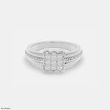 Eterna Glow Mens Diamond Ring 9K White Gold