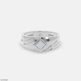 Internal Spark Mens Diamond Ring 9K Yellow Gold