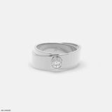Solo Diamond Mens Gold Ring Platinum 950