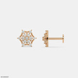 Starry Galaxy Kids Diamond Earrings 9K White Gold