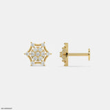 Starry Galaxy Kids Diamond Earrings 9K White Gold