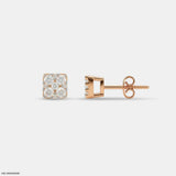 Pixel Glow Kids Diamond Earrings 9K Yellow Gold