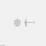 Daisy Flora Kids Diamond Earrings 9K Yellow Gold