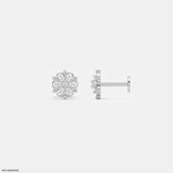 Daisy Flora Kids Diamond Earrings Platinum 950