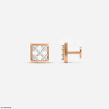Glittery Box Kids Diamond Earrings Platinum 950