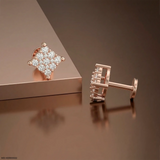 Cubical Diamond Kids Earrings Platinum 950