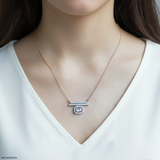 1.75 Carat Inaaya Halo Mangalsutra 9K Yellow Gold