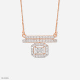 1.75 Carat Inaaya Halo Mangalsutra 14K White Gold