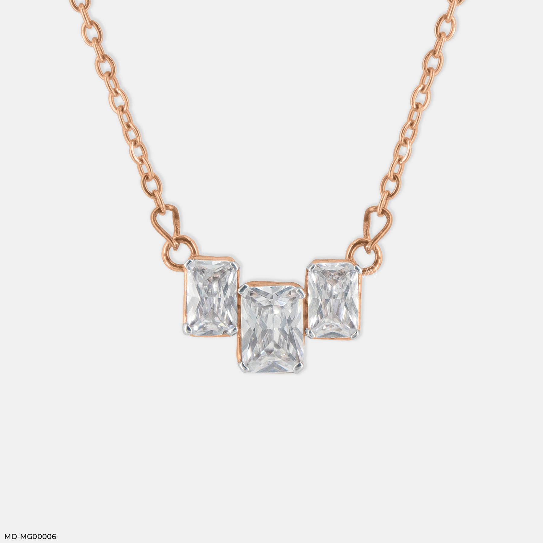 3 Carat Mode Trio Mangalsutra 14K Yellow Gold