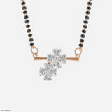 3 Carat Phool Rekha Mangalsutra 14K Rose Gold
