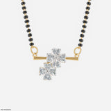 3 Carat Phool Rekha Mangalsutra 14K Yellow Gold
