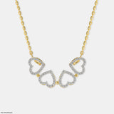 0.50 Carat Amara Hearts Lab Diamond Mangalsutra 14K Yellow Gold