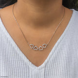 0.50 Carat Amara Hearts Mangalsutra 9K White Gold