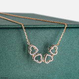 0.50 Carat Amara Hearts Mangalsutra 9K White Gold