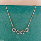 0.50 Carat Amara Hearts Mangalsutra 9K White Gold