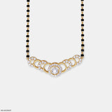 1 Carat Arched Diamond Mangalsutra 14K Rose Gold