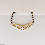 1 Carat Arched Diamond Mangalsutra 9K Yellow Gold