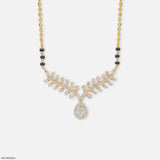 Petal Cascade Diamond Mangalsutra 9K Yellow Gold