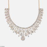 Mesmerising Floral Diamond Necklaces 9K Yellow Gold