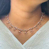 Crest Diamond Necklaces 9K Yellow Gold