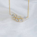 0.15 Carat Vine Yard Lab Diamond Pendant Without Chain 18K Yellow Gold