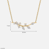 0.15 Carat Vine Yard Lab Diamond Pendant Without Chain 18K Yellow Gold