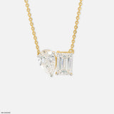 Perfect Pairing Necklace 9K Yellow Gold